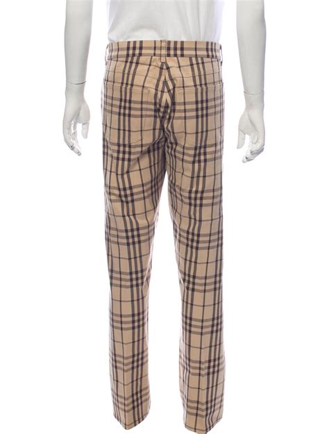 burberry pants for men|burberry plaid pants men.